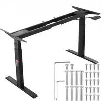 Vevor Elektrinis reguliuojamas stalo rėmas 65-129 cm H juodas