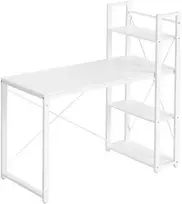 Songmics Rašomasis stalas 120x60x120,1 cm baltas