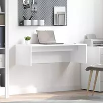 Prie sienos tvirtinamas rašomasis stalas Balta 100 x 45 x 30 cm