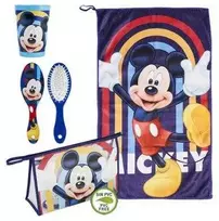 Kelioninis Vaikų tualeto reikmenų rinkinys kelionei Mickey Mouse Mėlyna (23 x 16 x 7 cm) (4 pcs)