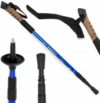 Šiaurietiško ėjimo lazdos – sulankstomos, reguliuojamo ilgio, teleskopinės (Nordic Walking / Trekking)