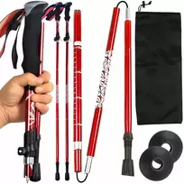 Nordic Walking sulankstomos teleskopinės lazdos, reguliuojamos