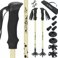 PRO klasės teleskopinės trekking ir Nordic Walking lazdos su Anti-Shock