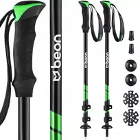 BEON teleskopinės trekking ir Nordic Walking lazdos – reguliuojamos kalnams