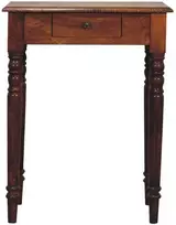 Artisan Furniture Riešutmedžio rašomasis stalas su tekintomis kojomis