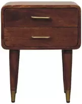 Artisan Furniture Naktinis staliukas su 2 stalčiais