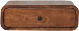 Artisan Furniture Riešutmedžio naktinis staliukas su 1 stalčiumi
