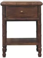 Artisan Furniture Raižyta Bambukinė naktinis staliukas