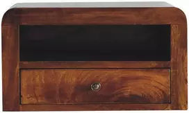 Artisan Furniture Riešutmedžio naktinis staliukas su 1 stalčiumi