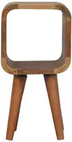 Artisan Furniture Lenktas Ąžuolo Mini naktinis staliukas