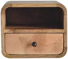 Artisan Furniture Lenktas Ąžuolo Mini naktinis staliukas