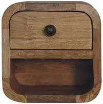 Artisan Furniture Lenktas Ąžuolo Mini naktinis staliukas