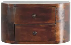 Artisan Furniture Naktinis staliukas su 2 stalčiais