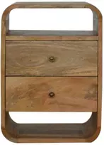 Artisan Furniture Naktinis staliukas su 2 stalčiais