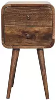 Artisan Furniture Lenktas Mini naktinis staliukas