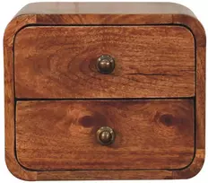 Artisan Furniture Lenktas Mini naktinis staliukas