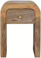 Artisan Furniture Lenktas Ąžuolo Mini naktinis staliukas