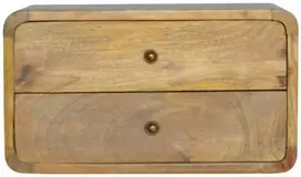 Artisan Furniture Ąžuolo naktinis staliukas su 2 stalčiais