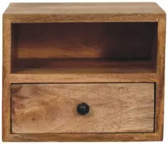 Artisan Furniture Ąžuolo naktinis staliukas su 1 stalčiumi