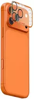 Szkło na objektyvas aparatu Skinarma Magma Full Matte do iPhone 17 Pro oranžinė
