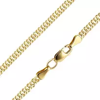 Geltono aukso grandinėlė "Double Curb" Brasco 63247