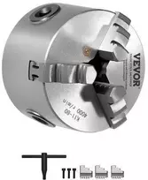 Vevor 80 mm 3-žandikaulinis savaime centro sekraftas