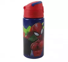 Aliuminė Gertuvė Spiderman su šiaudeliu, 500 ml