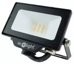 Eco Light LED prožektorius IP65 Ecolight 10W 3000K 900Lm juodas