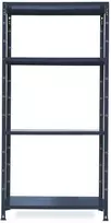 4 lygių metalinė lentyna/maks.lygio apkrova 50kg Trestles 750x300x1500mm antracit RAL7024