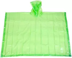 Vaikiškas užseg. lietaus apsiaustas su raiščiais PEVA 106x152cm žalias