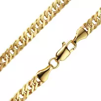 Geltono aukso grandinėlė "Double Curb" Brasco 63304