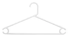 Rūbų pakabos 5vnt. plastikinės/baltos