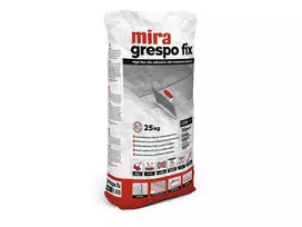 Pilki ir elastingi plytelių klijai Mira grespo fix pilkas C2TE S1, 25 kg