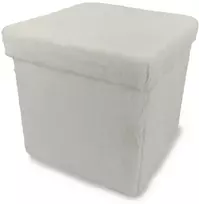 Leobert Domoletti Matthew A1cc5 Puffs, baltos spalvos, 38cm x 38cm x 38cm