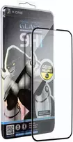 „X-ONE Full Cover“ ypač stiprus matinis grūdintas stiklas – skirtas „SAMSUNG S26 PLUS“ (pilnai klijuojamas), juodas (veikiantis skaitytuvas)