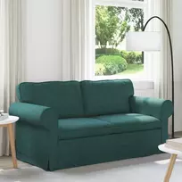 Sofa Tamsiai žalia 215 x 82 x 80 cm Metalas