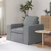 Fotelis Sofa Šviesiai pilka 102 x 80 x 82 cm Metalas