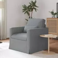 Fotelis Sofa Šviesiai pilka 78 x 78 x 80 cm Metalas