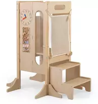 Promotions Vaikiška bokštelis, sulankstomas, 72.4x71.1x90.2 cm, natūralios spalvos, mediena