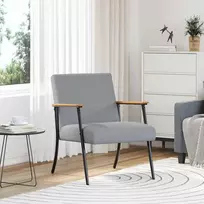 Fotelis krėslas Šviesiai pilka audinys