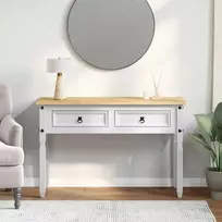 Žurnalinis staliukas su stalčių Corona Balta 115 x 46 x 73 cm