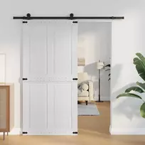 Tvarto durys Corona Balta 100 x 210 cm Pušies medienos masyvas
