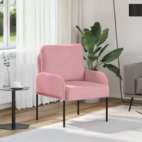 Sofa Sofos su pagalve 55cm Rožinė fanera