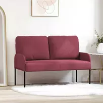 Sofa Sofos su pagalve 110cm Vyno raudona fanera