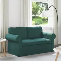 Sofa Tamsiai žalia 155 x 82 x 80 cm audinys
