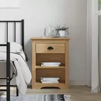 Šalia lovos spintelė BODO Medus ruda 53 x 38,5 x 67 cm