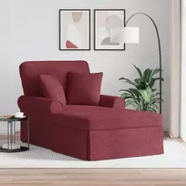 Sofa Faina su sijonu su pagalve 3 pcs Vyno raudona audinys
