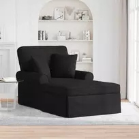 Sofa Faina su sijonu 3 vnt. Juodas audinys 91 x 157 x 91 cm