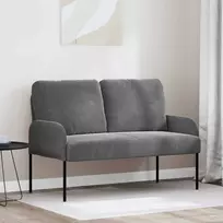 Sofa Sofos su pagalve 110cm Tamsiai pilka fanera