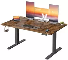 Songmics Reguliuojamo aukščio stalas 140 × 80 cm